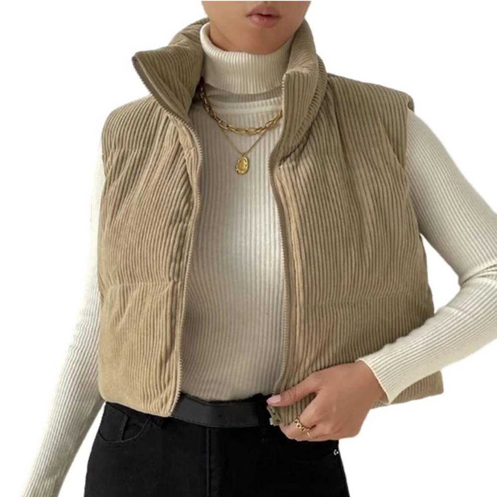 Tan Corduroy Vest